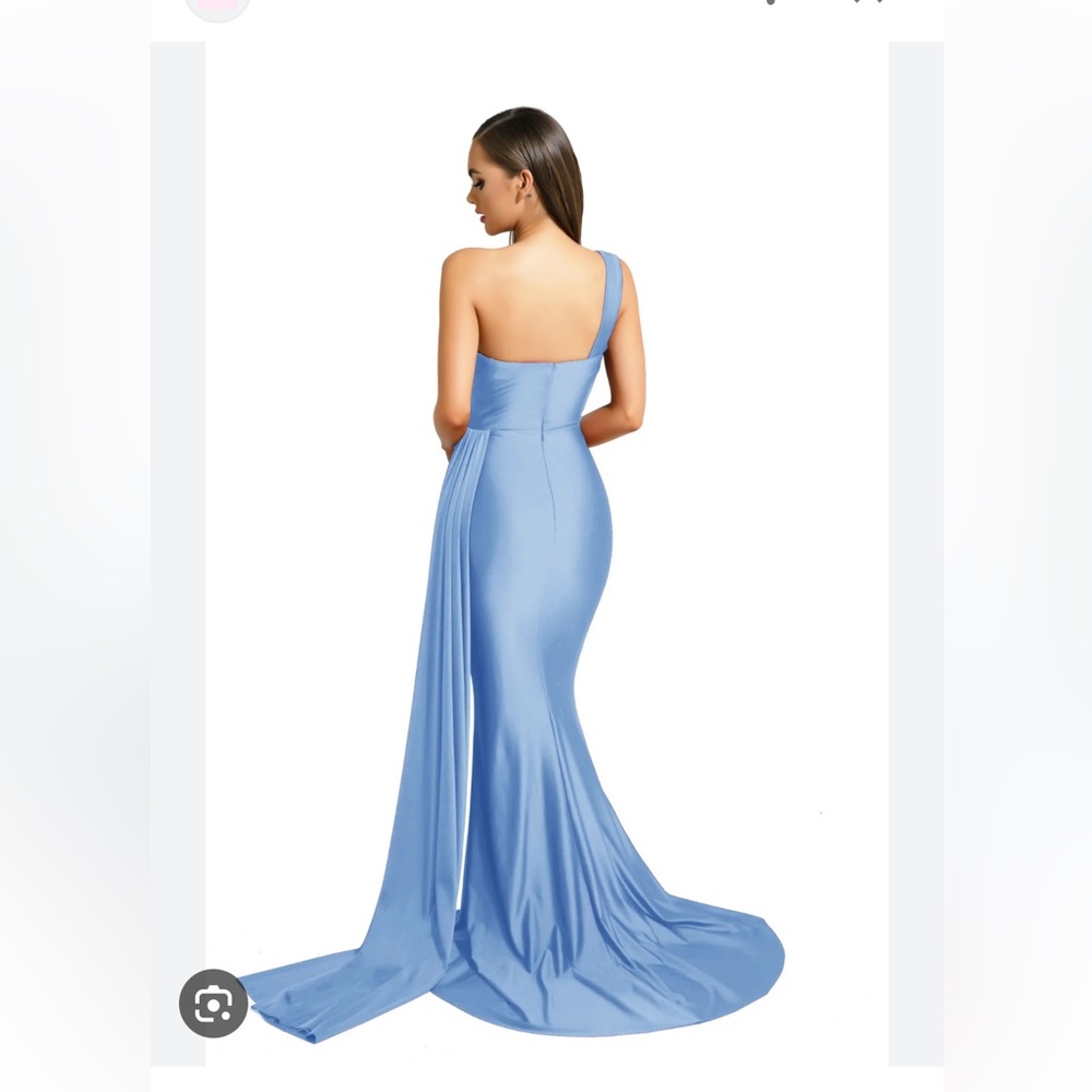 Portia and Scarlett One-Shoulder Blue Wedding Dress